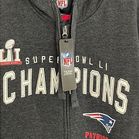 New England Patriots Authentic Super-bowl 2017 Best Comeback Ever NWT Hoodie - Picture 7 of 8